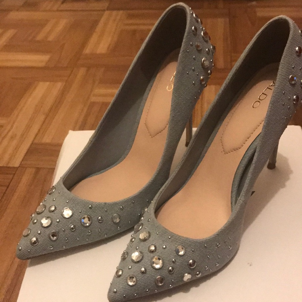 Kristensen "Denim and Rhinestone" Pump